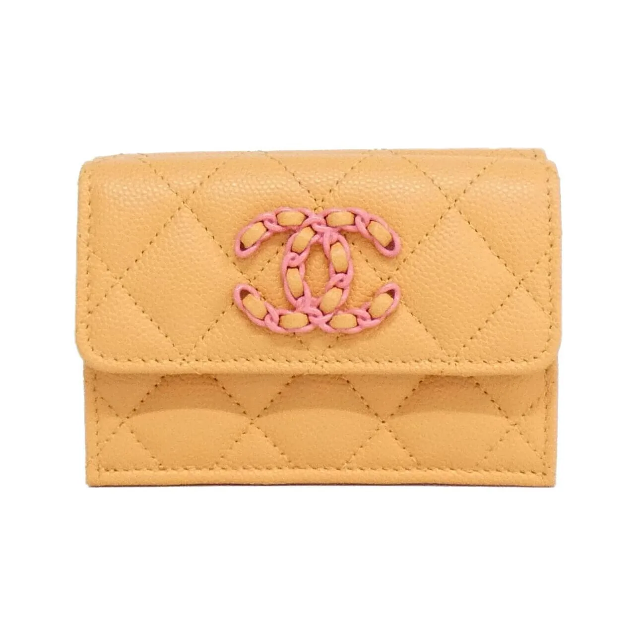 CHANEL Chanel 19 AP3711 Wallet Grained Calfskin