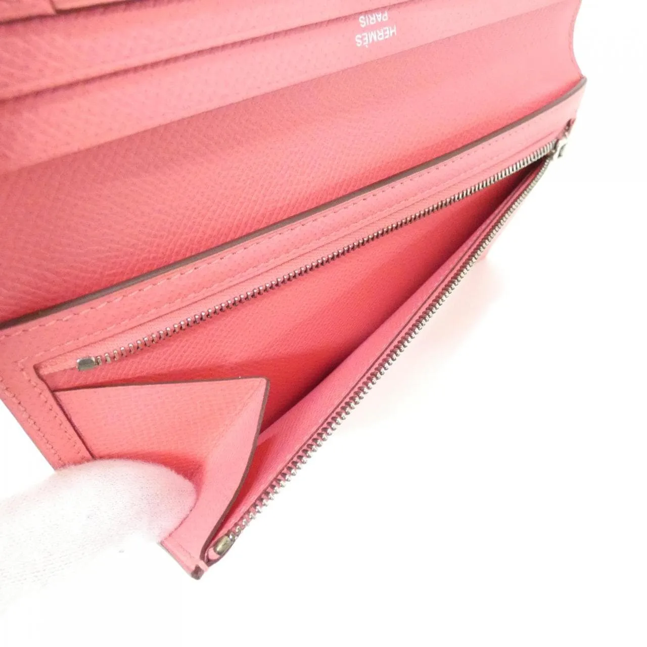 HERMES 039785CK Wallet Epsom 黑色 Epsom 皮 中古品A - 縮圖 6