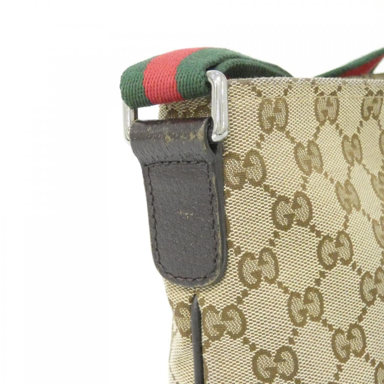 GUCCI 189749 KQWGR Shoulder Canvas Black Canvas - Thumbnail 5