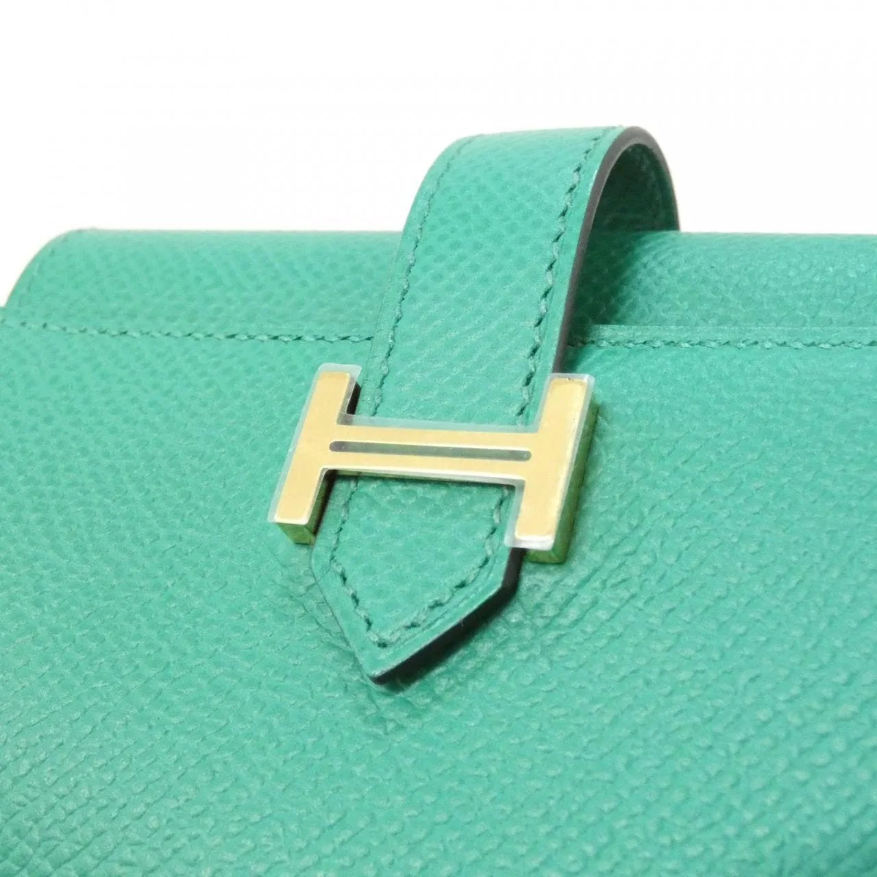 HERMES 082875CC Wallet Epsom 黑色 Epsom 皮 中古品A - 縮圖 3