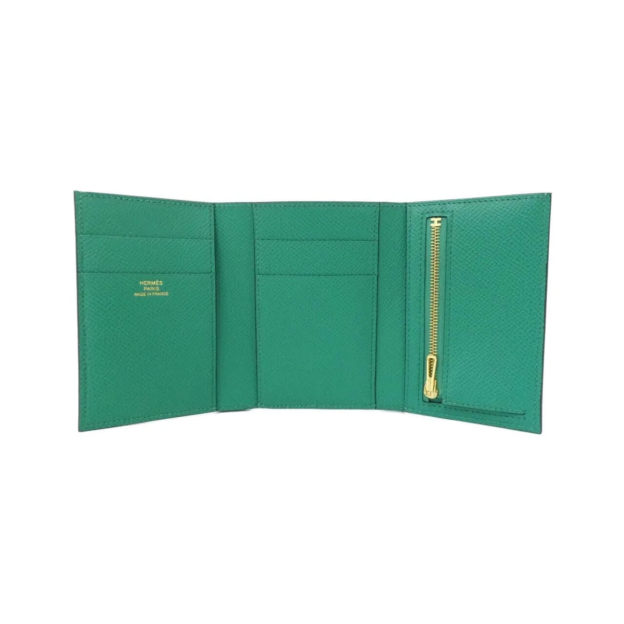 HERMES 082875CC Wallet Epsom 黑色 Epsom 皮 中古品A - 縮圖 4