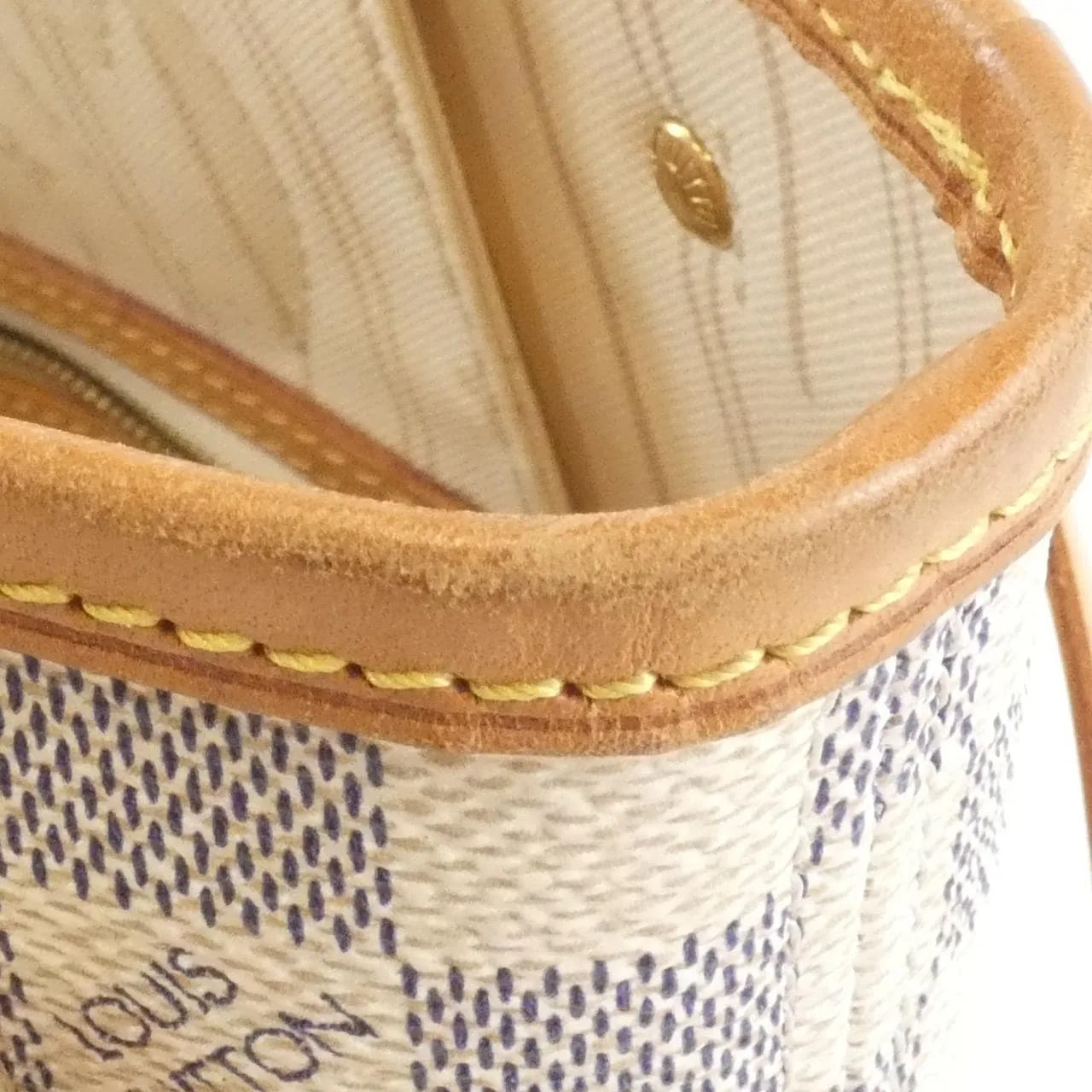 LOUIS VUITTON Neverfull N51110 Tote Damier 黑色 Damier 中古品B - 縮圖 4