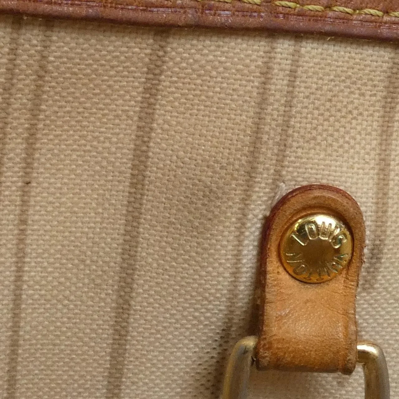 LOUIS VUITTON Neverfull N51110 Tote Damier 黑色 Damier 中古品B - 縮圖 9