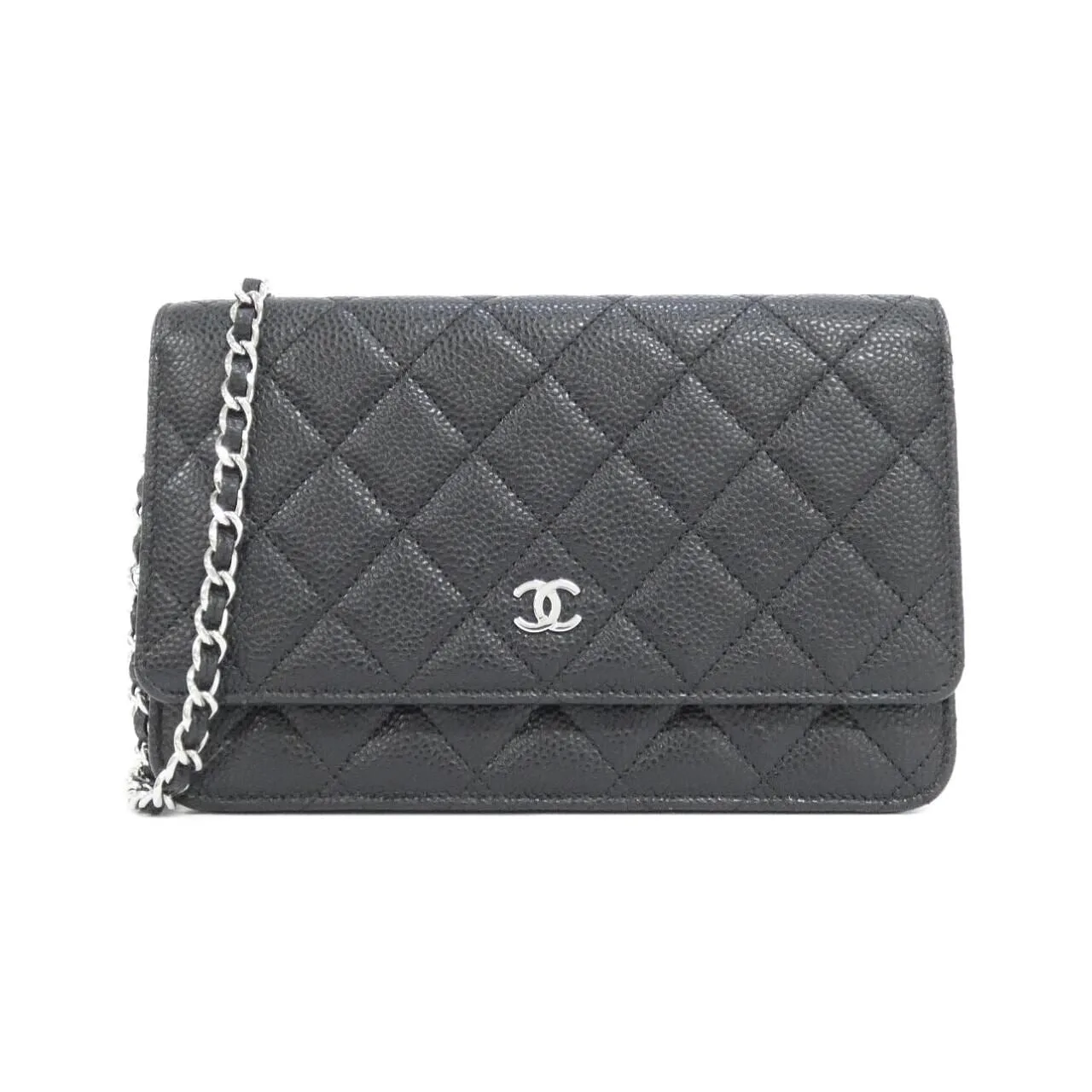 CHANEL Timeless Classic AP0250 Wallet Grained Calfskin Black