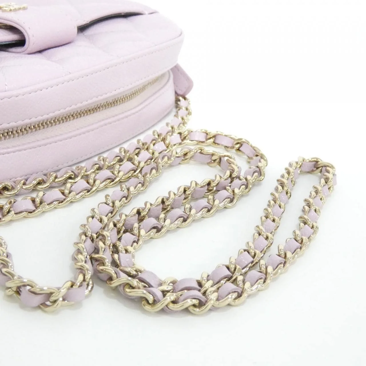 CHANEL Chanel 19 AP3998 Wallet Grained Calfskin Pink Grained Calfskin Rank A - Thumbnail 5