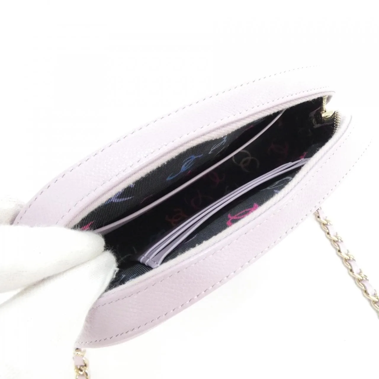 CHANEL Chanel 19 AP3998 Wallet Grained Calfskin Pink Grained Calfskin Rank A - Thumbnail 6