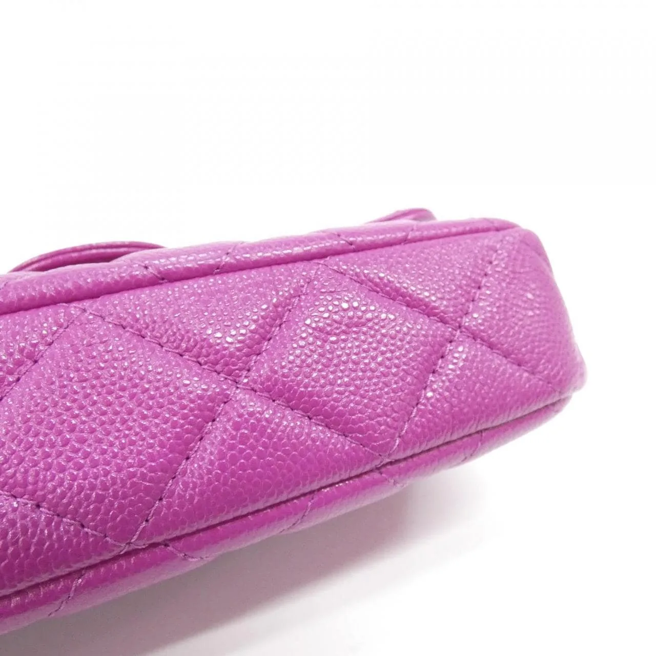 CHANEL Timeless Classic AP2096 Wallet Grained Calfskin Purple Grained Calfskin Rank A - Thumbnail 3