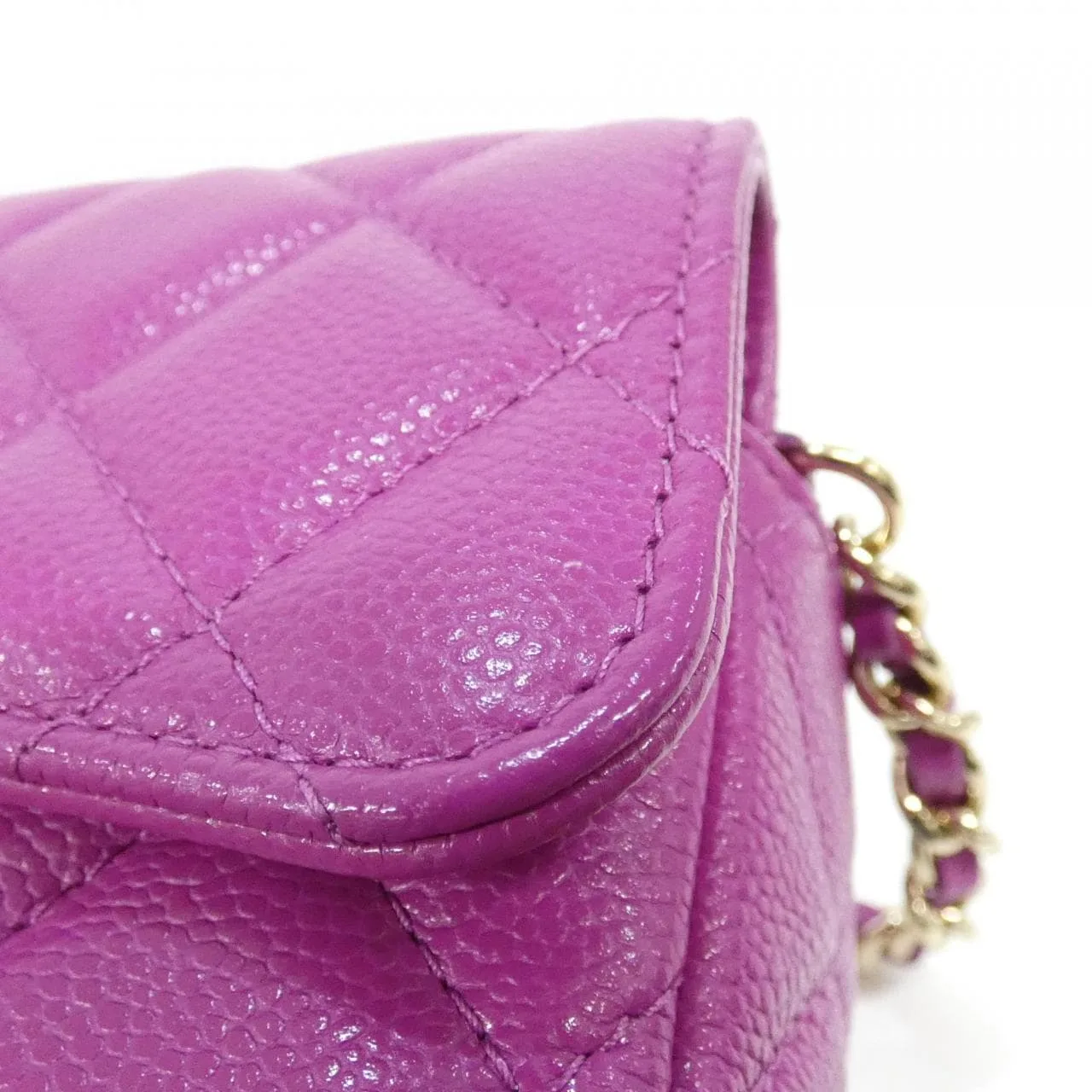 CHANEL Timeless Classic AP2096 Wallet Grained Calfskin Purple Grained Calfskin Rank A - Thumbnail 4