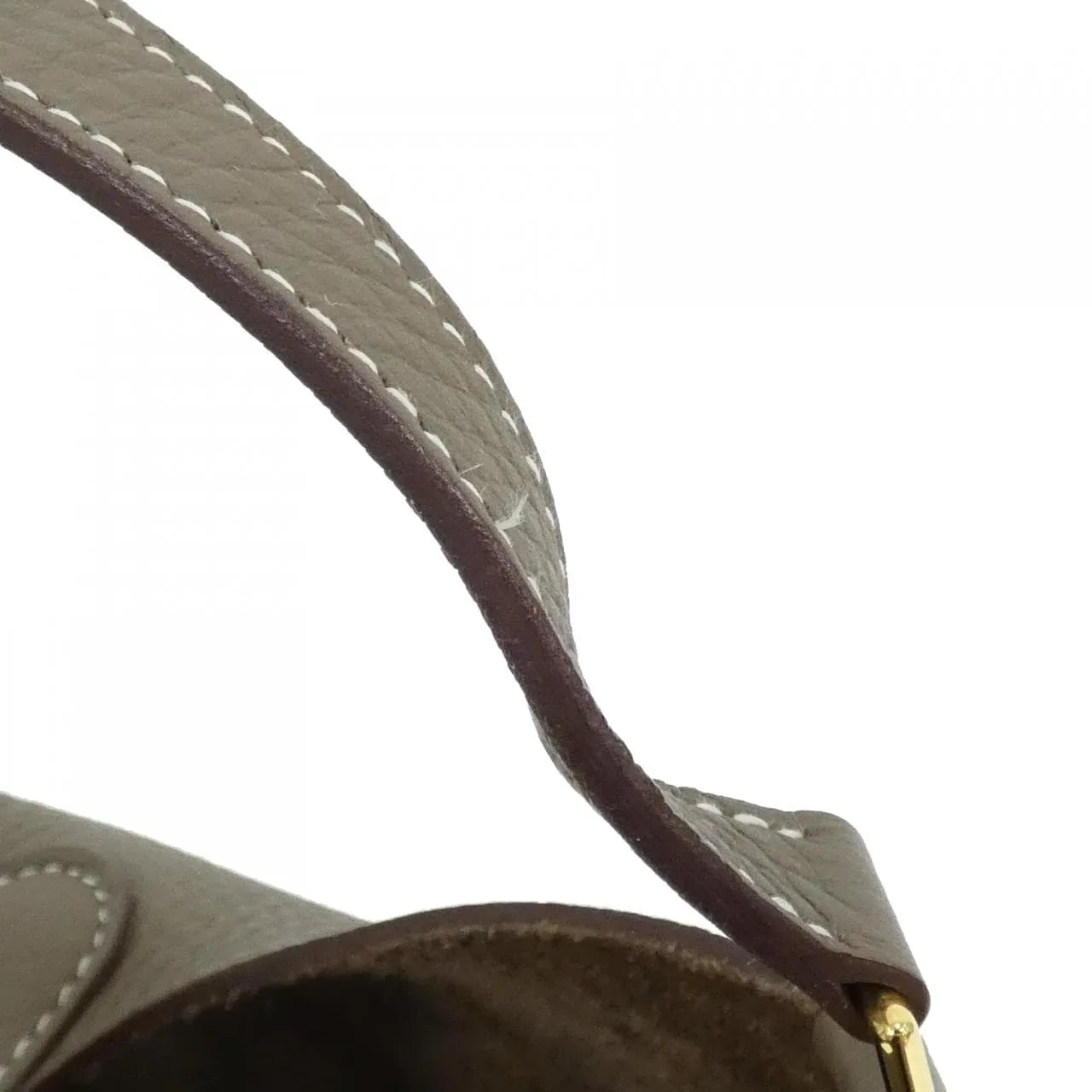 HERMES Picotin 060991CC Handbag Clemence Etoupe Clemence 皮 中古品A - 縮圖 3