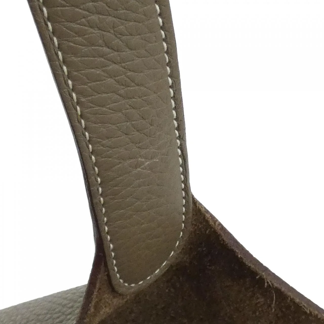 HERMES Picotin 060991CC Handbag Clemence Etoupe Clemence 皮 中古品A - 縮圖 4