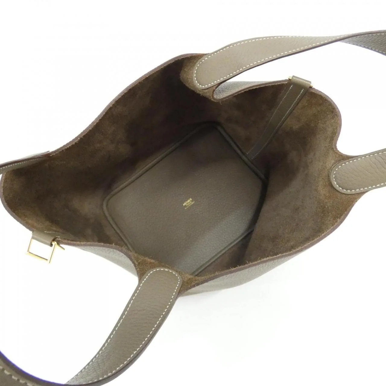 HERMES Picotin 060991CC Handbag Clemence Etoupe Clemence 皮 中古品A - 縮圖 5