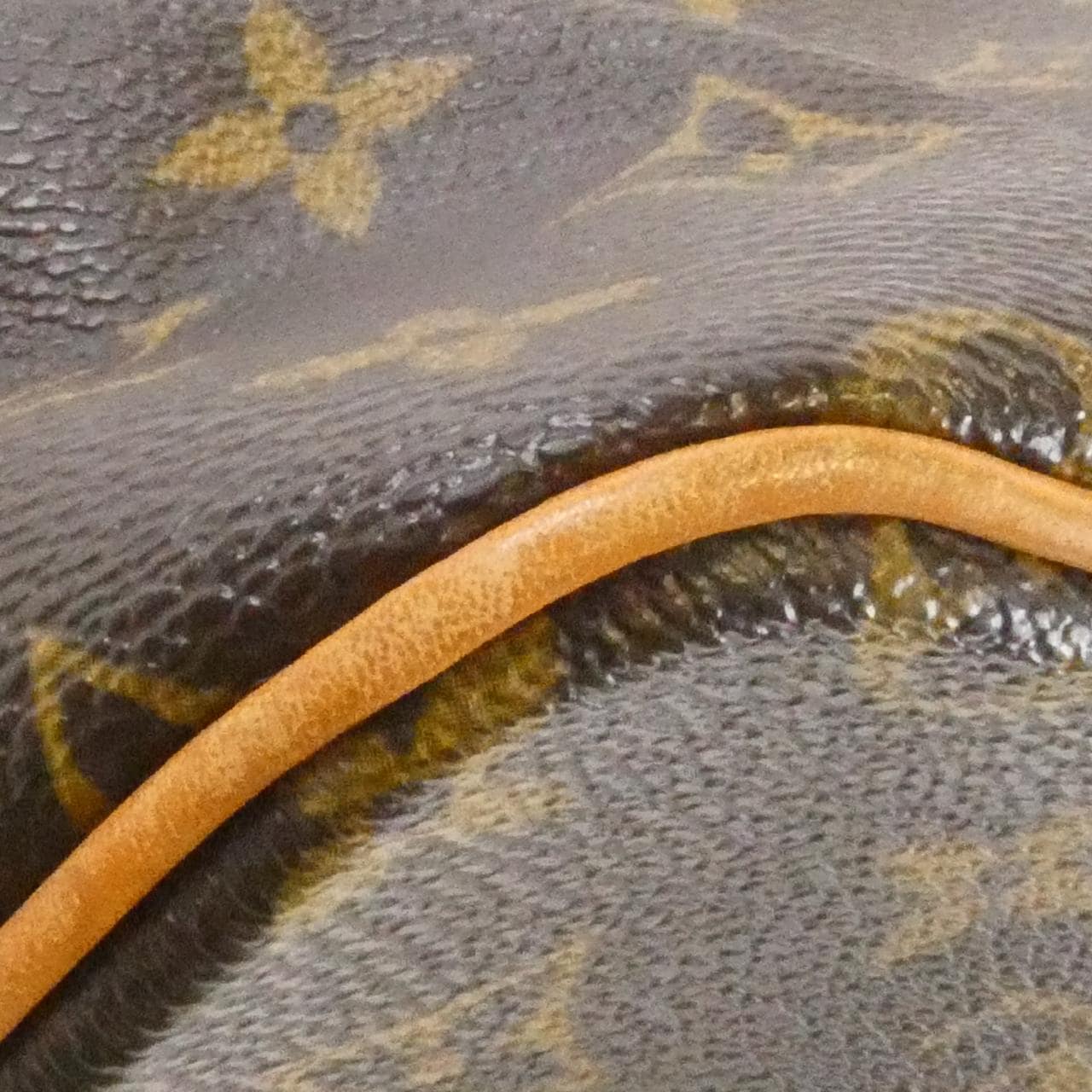 LOUIS VUITTON M40145 Handbag Monogram 黑色 Monogram 中古品B - 縮圖 4