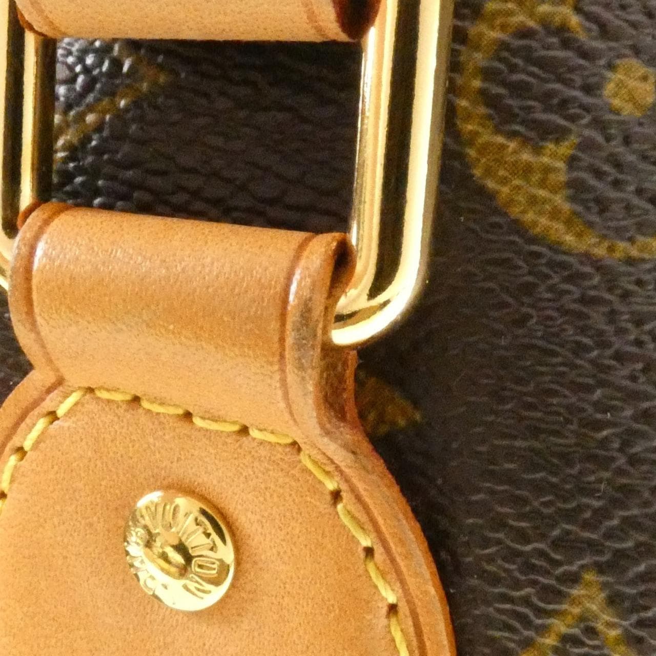 LOUIS VUITTON M40145 Handbag Monogram 黑色 Monogram 中古品B - 縮圖 5