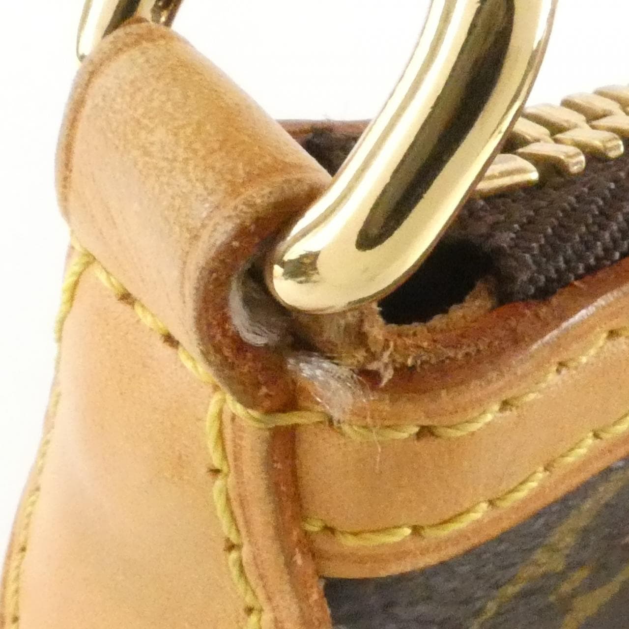 LOUIS VUITTON M40145 Handbag Monogram 黑色 Monogram 中古品B - 縮圖 6