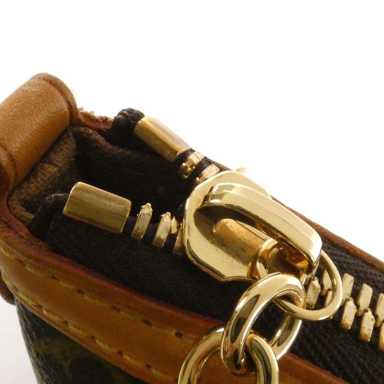 LOUIS VUITTON M40145 Handbag Monogram 黑色 Monogram 中古品B - 縮圖 7