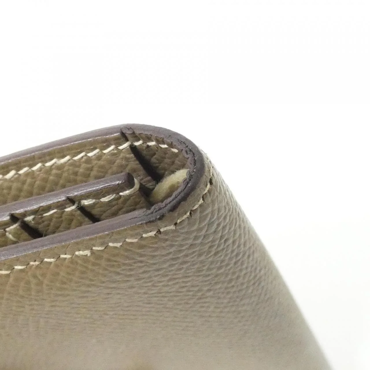 HERMES 039785CC Wallet Epsom Etoupe Epsom 皮 中古品A - 縮圖 5