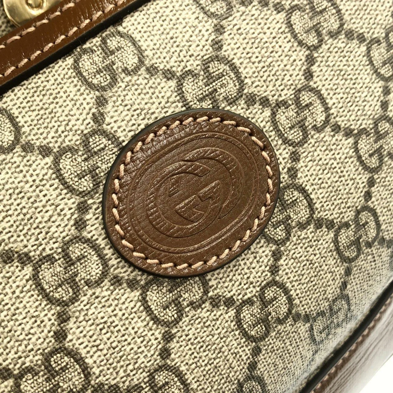 GUCCI 674147 92THG Backpack Canvas 黑色 帆布 中古品A - 縮圖 4