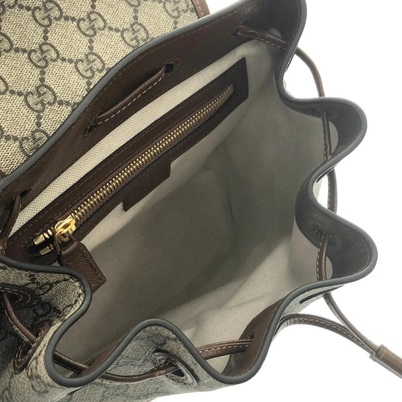 GUCCI 674147 92THG Backpack Canvas 黑色 帆布 中古品A - 縮圖 6