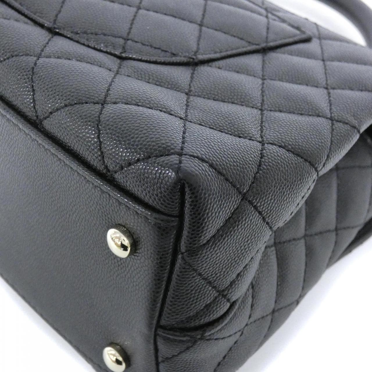 CHANEL Matelasse 92991 Bag Grained Calfskin Black Grained Calfskin Rank A - Thumbnail 3