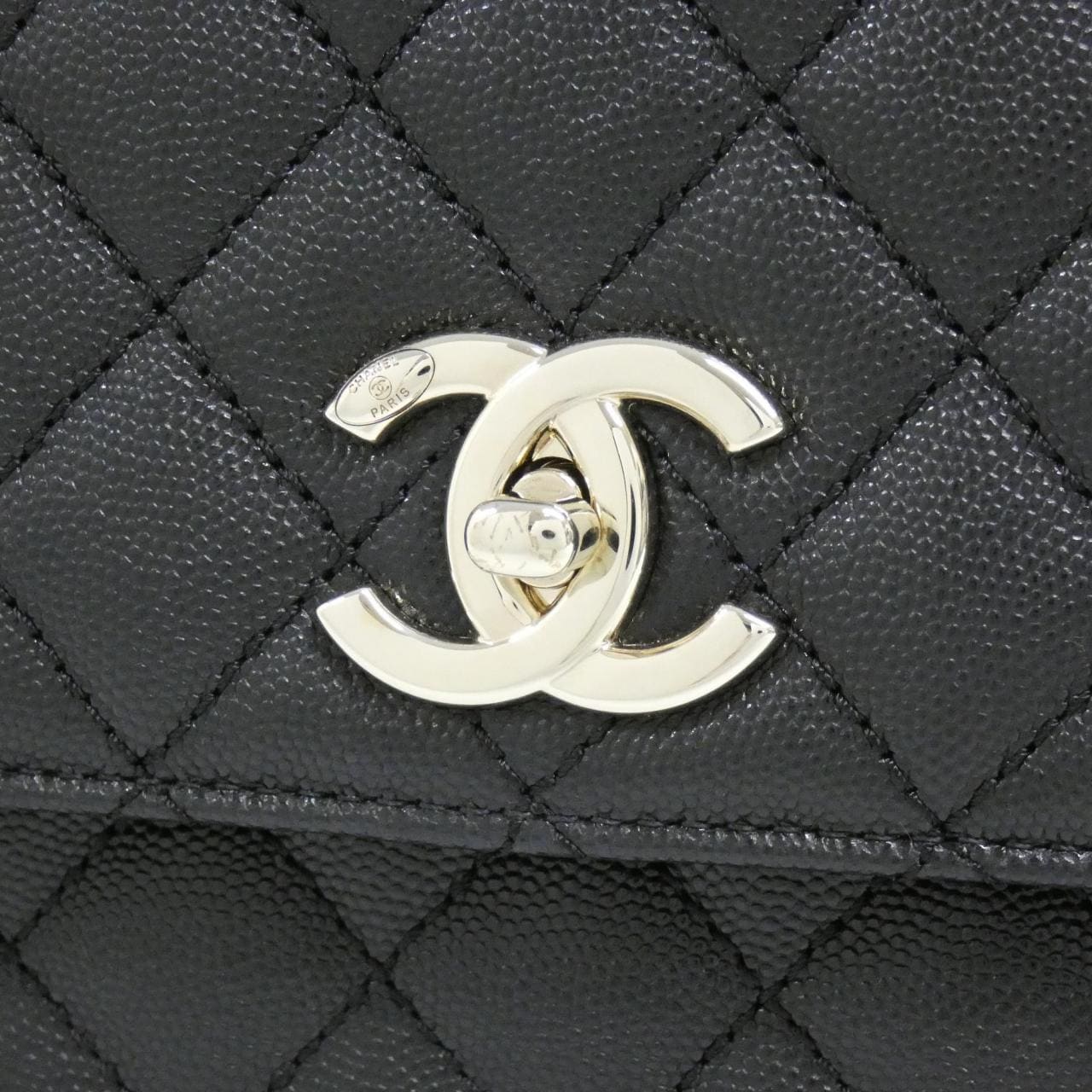 CHANEL Matelasse 92991 Bag Grained Calfskin Black Grained Calfskin Rank A - Thumbnail 4