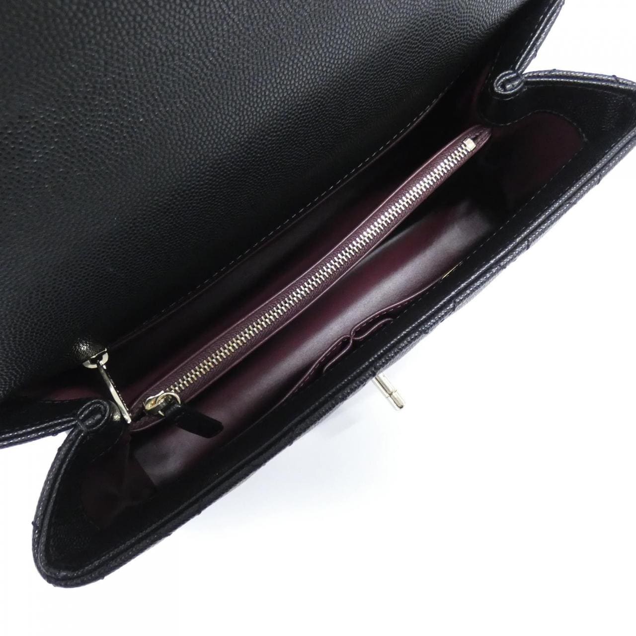 CHANEL Matelasse 92991 Bag Grained Calfskin Black Grained Calfskin Rank A - Thumbnail 7