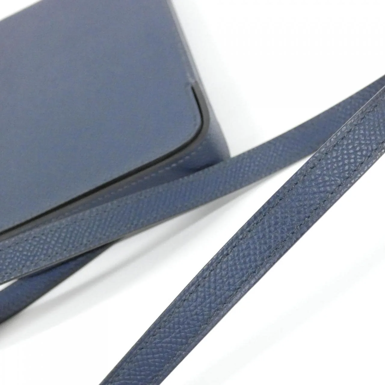 HERMES 084162CK Wallet Epsom 藍色 Epsom 皮 中古品A - 縮圖 6