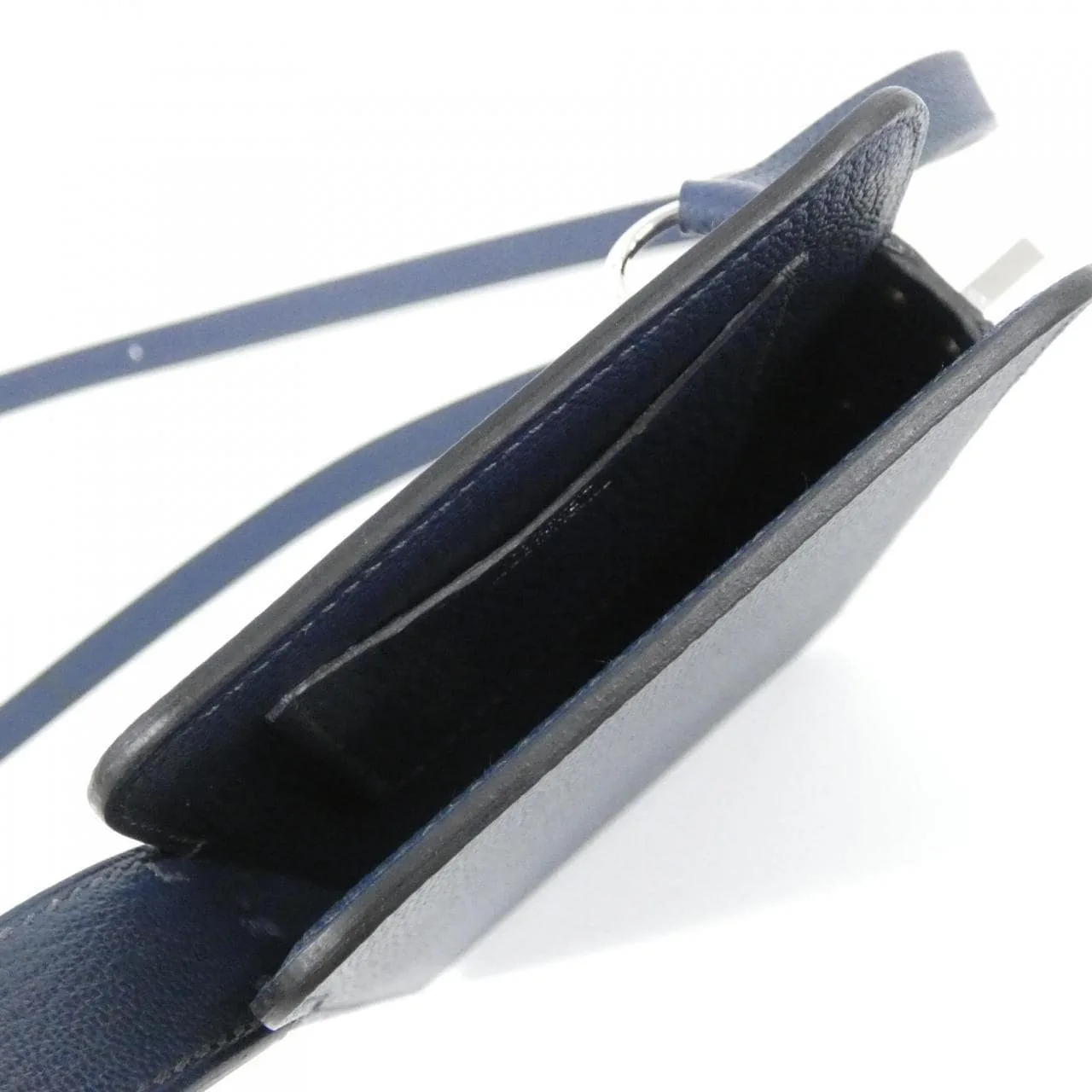 HERMES 084162CK Wallet Epsom 藍色 Epsom 皮 中古品A - 縮圖 7