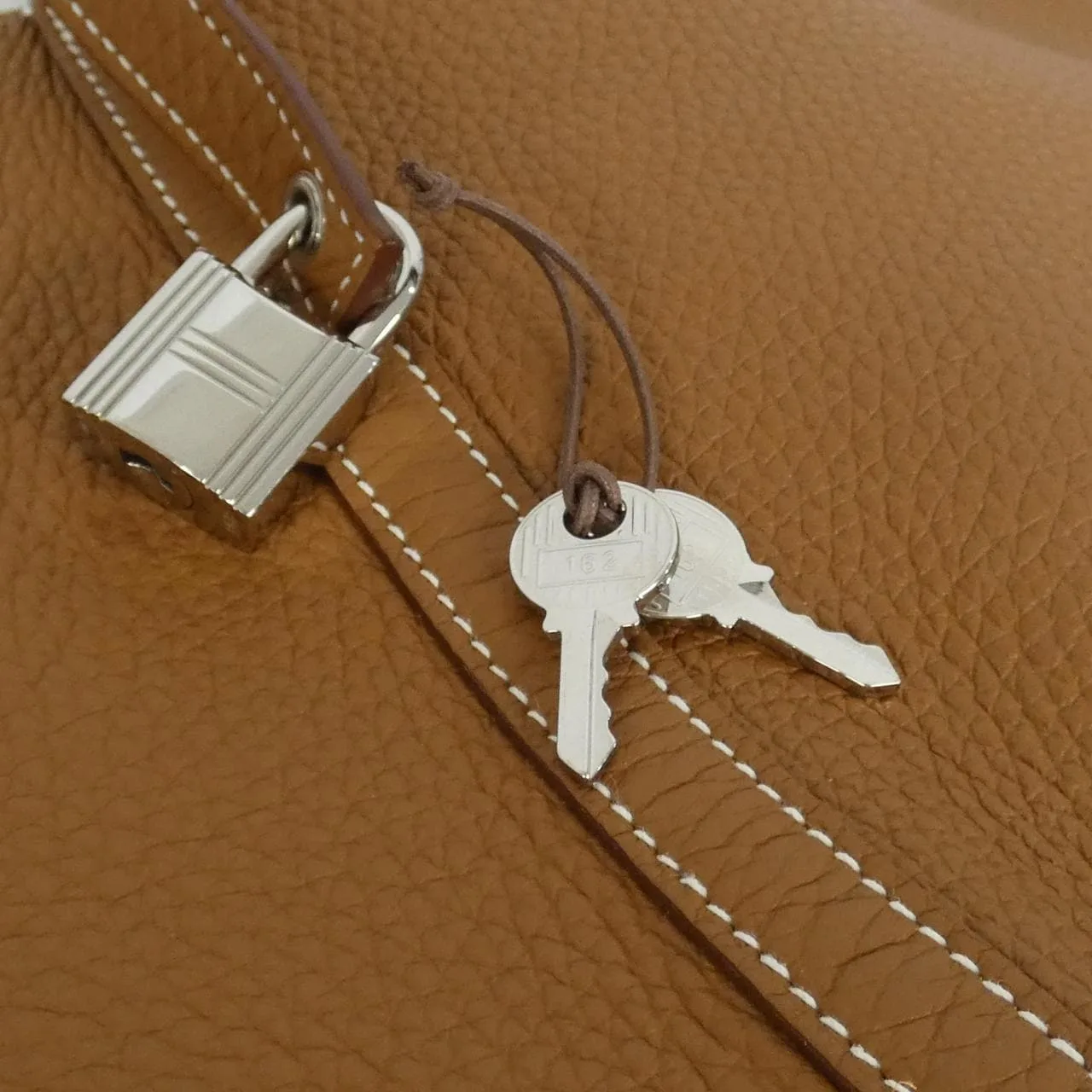 HERMES 060991CK Handbag Clemence Gold Clemence Leather - Thumbnail 3