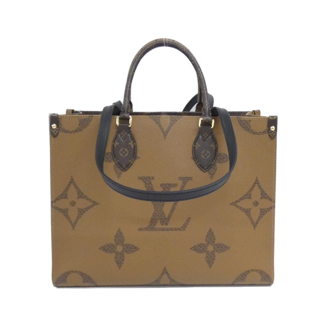 LOUIS VUITTON OnTheGo M45321 Bag Monogram 黑色 Monogram 中古品A - 縮圖 2