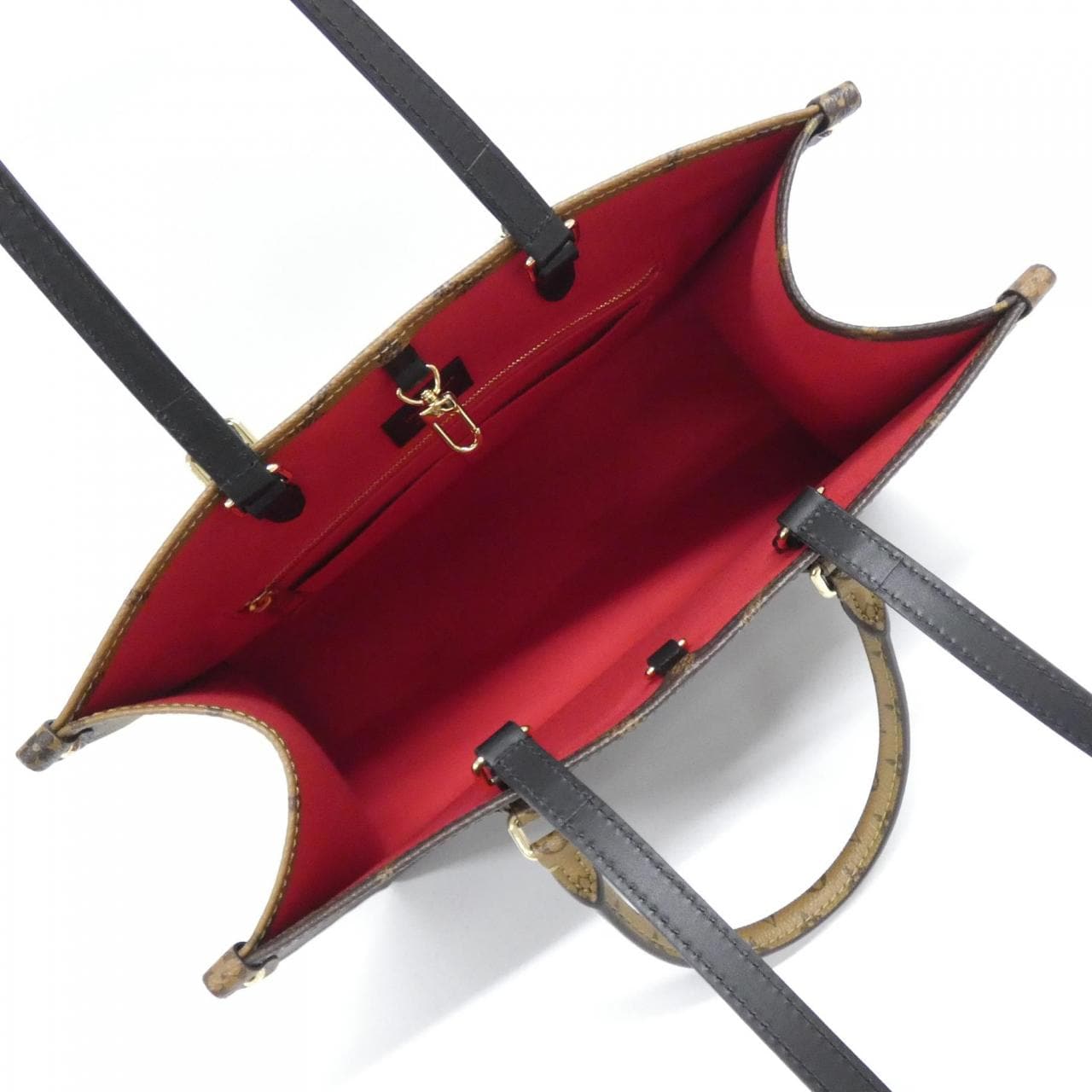 LOUIS VUITTON OnTheGo M45321 Bag Monogram 黑色 Monogram 中古品A - 縮圖 5