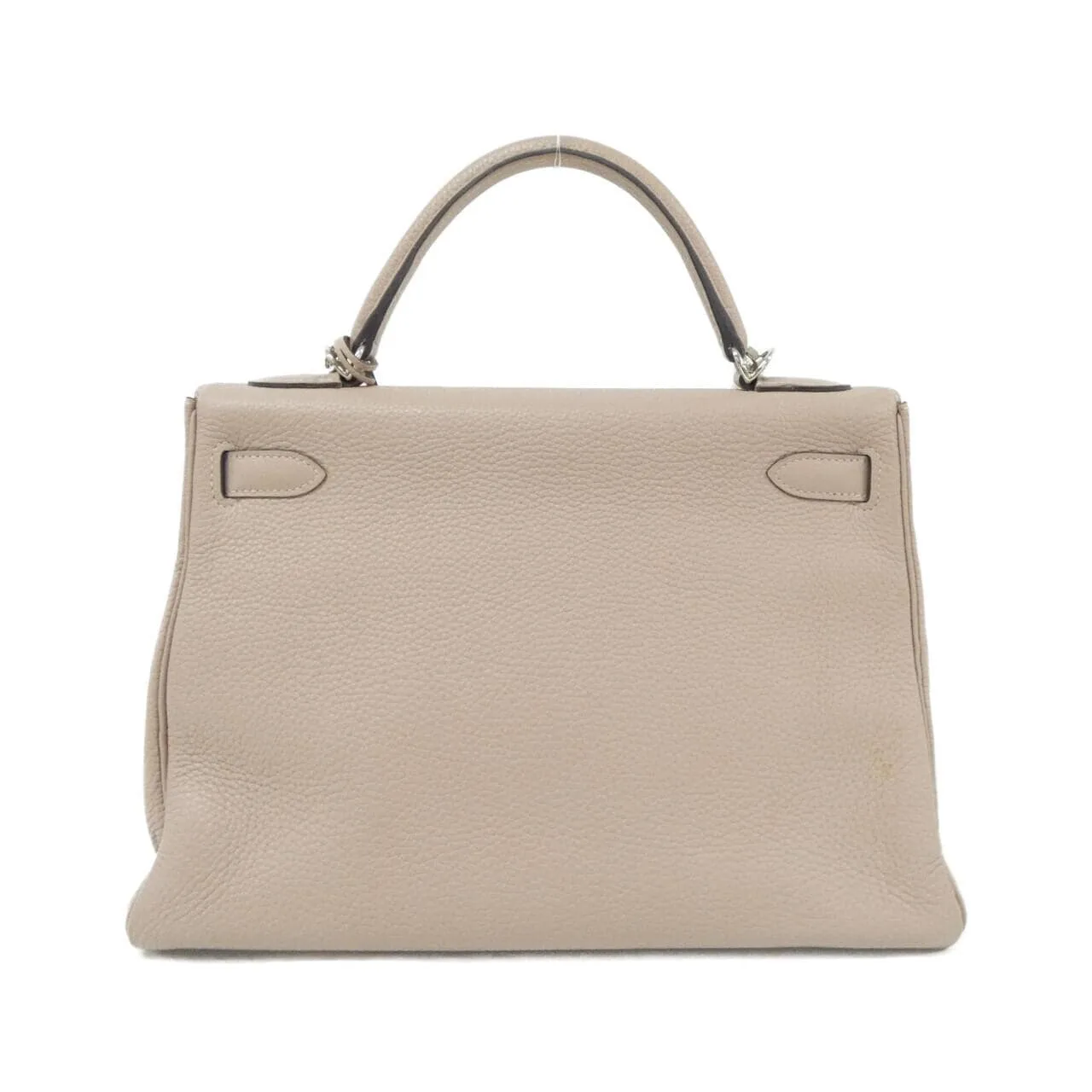 HERMES Kelly 028488CK Handbag Clemence Black Clemence Leather Rank B - Thumbnail 2