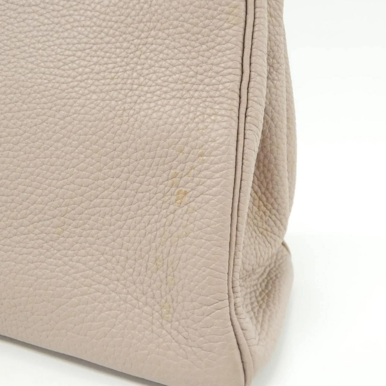 HERMES Kelly 028488CK Handbag Clemence Black Clemence Leather Rank B - Thumbnail 4