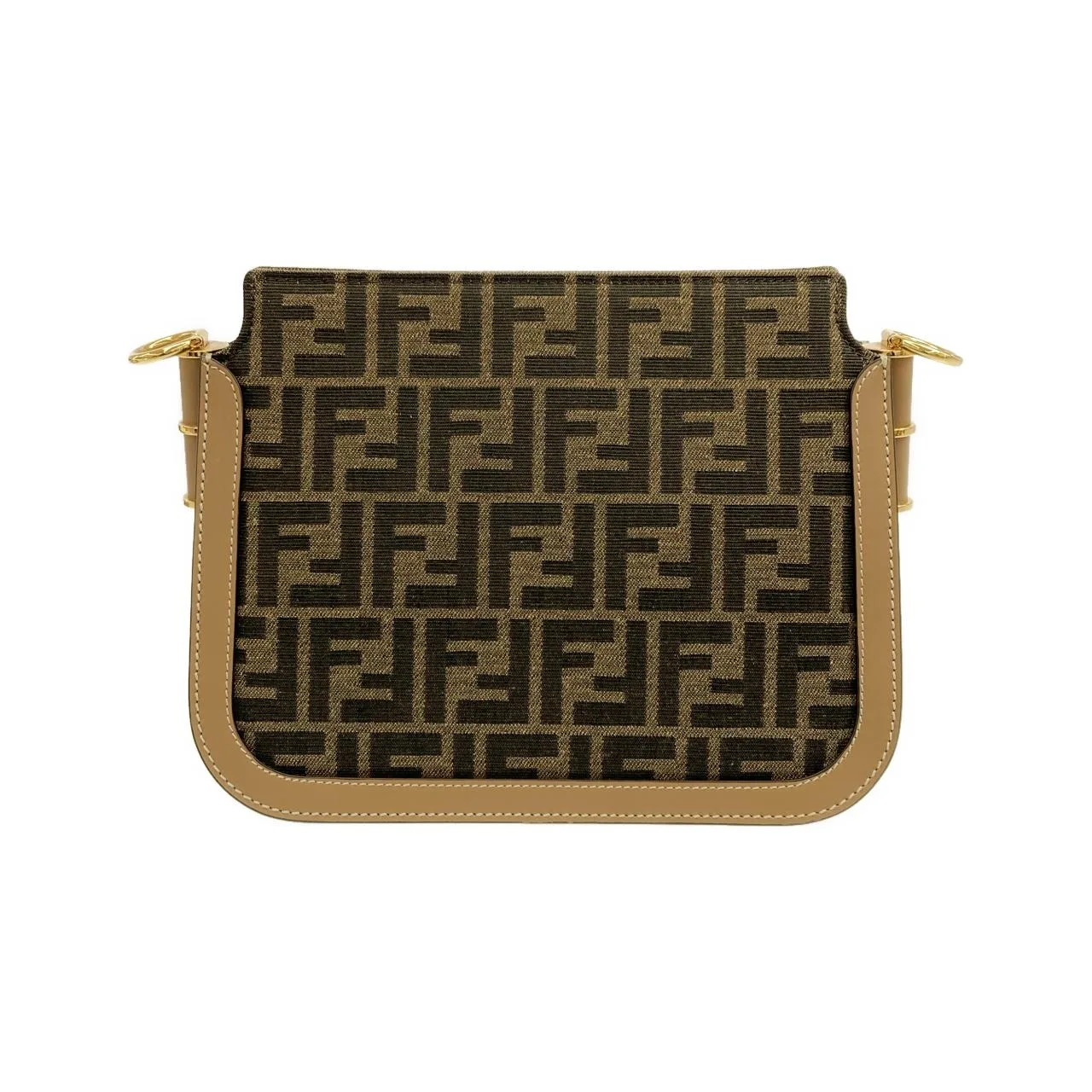 FENDI 8BT349 AGY6 Shoulder Canvas 金色 帆布 中古品A - 縮圖 2