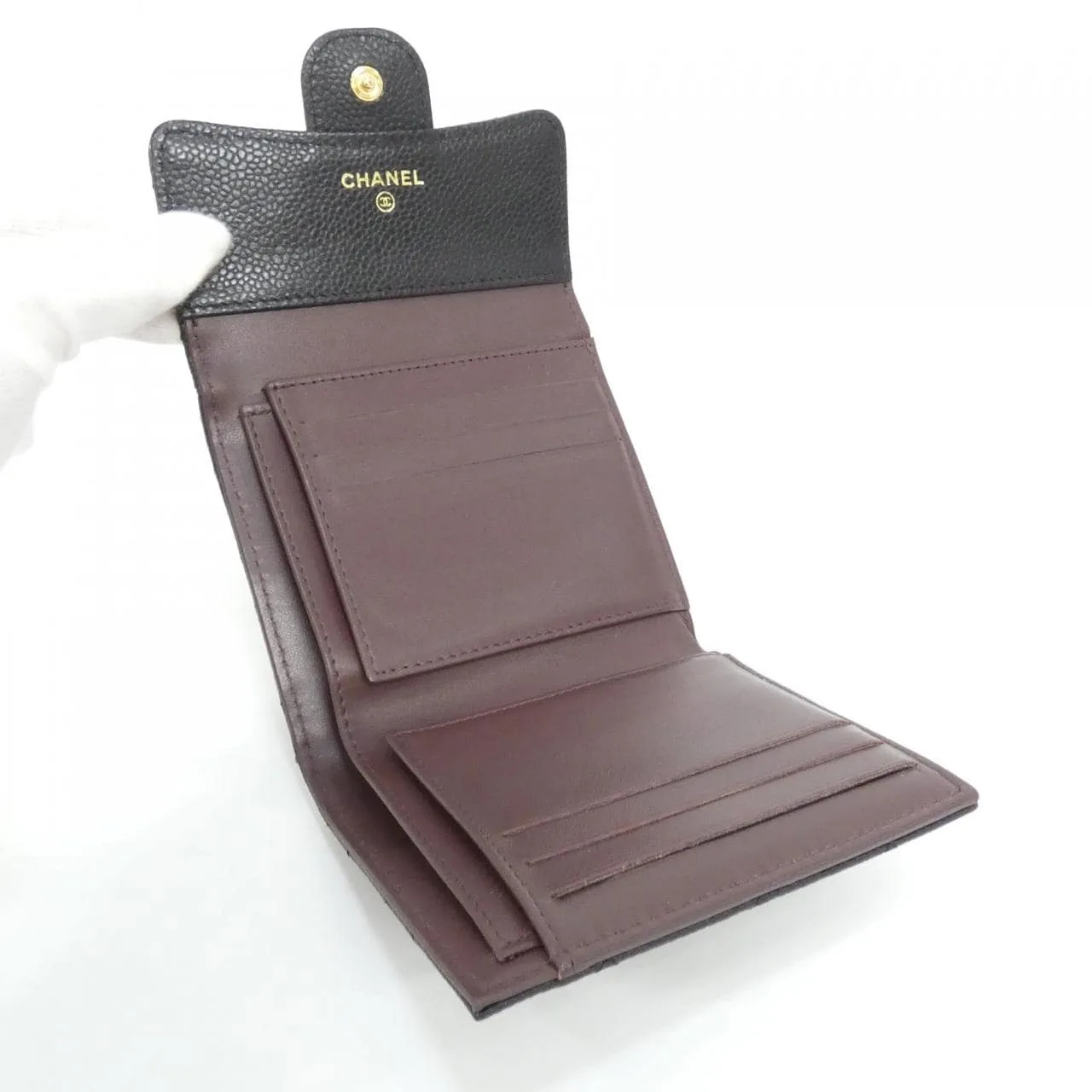 CHANEL Timeless Classic AP0231 Wallet Grained Calfskin Black Grained Calfskin Rank A - Thumbnail 3