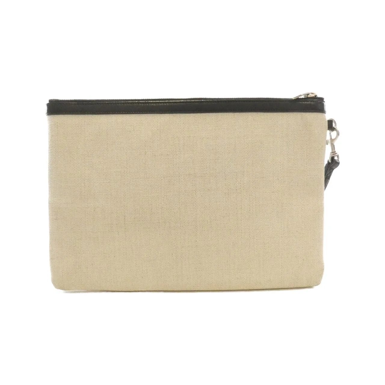 SAINT LAURENT 565722 公事包 帆布 黑色 帆布 中古品B - 縮圖 2