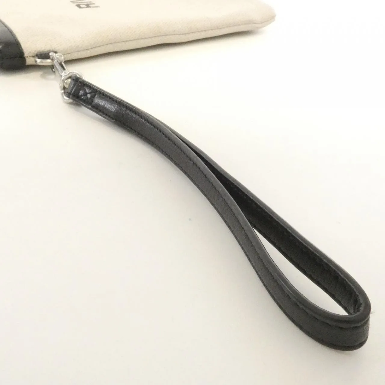 SAINT LAURENT 565722 公事包 帆布 黑色 帆布 中古品B - 縮圖 5