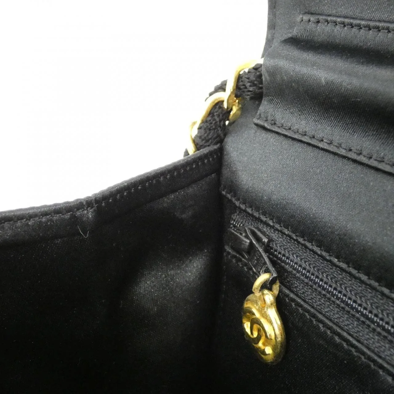 CHANEL Shoulder Satin