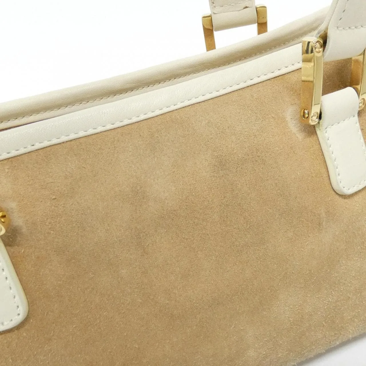 LOEWE Amazona Shoulder Leather White Leather Rank B - Thumbnail 4