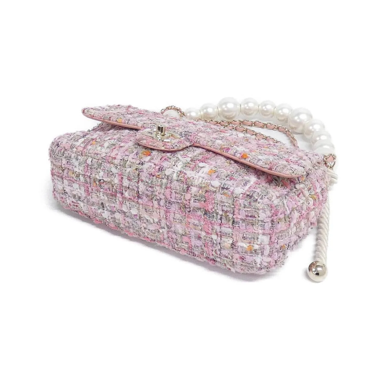 CHANEL AS0594 Shoulder Tweed White Tweed - Thumbnail 3