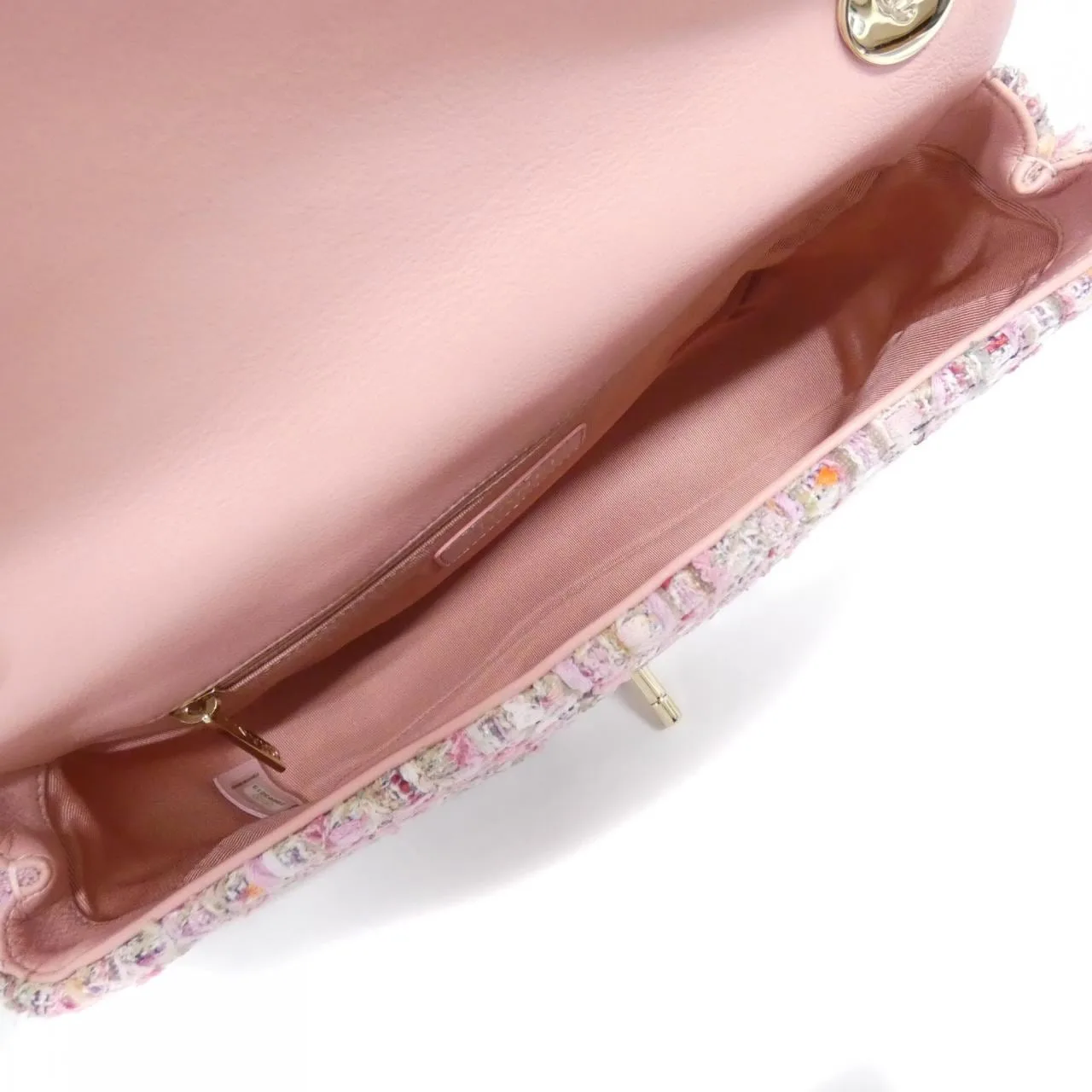 CHANEL AS0594 Shoulder Tweed White Tweed - Thumbnail 6