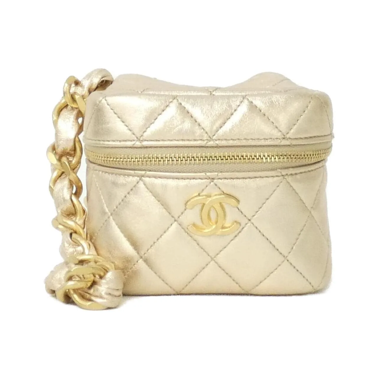 CHANEL Timeless Classic AP2803 Pouch Lambskin Gold