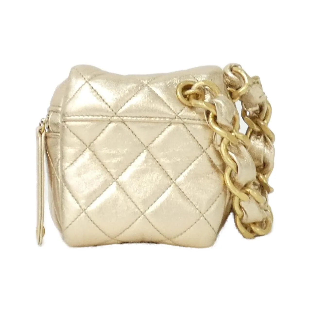 CHANEL Timeless Classic AP2803 Pouch Lambskin 金色 羊皮 中古品A - 縮圖 2