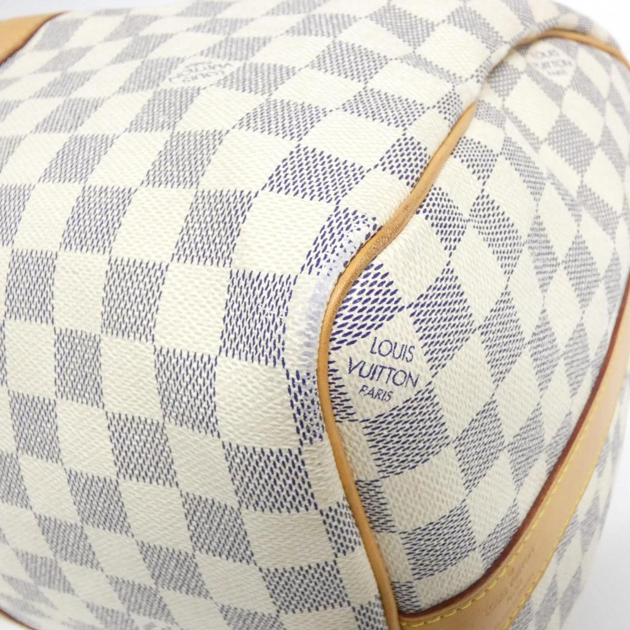 LOUIS VUITTON Keepall N48223 Boston Bag Damier 黑色 Damier 中古品A - 縮圖 2