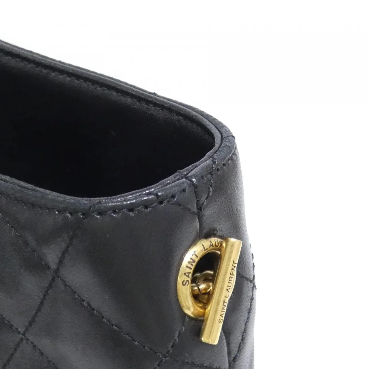 SAINT LAURENT 698651 AAANG Handbag Lambskin Black Lambskin Rank A - Thumbnail 5