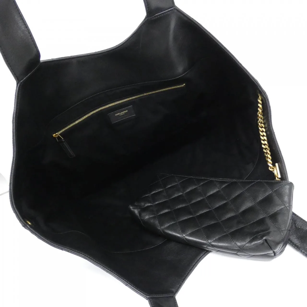 SAINT LAURENT 698651 AAANG Handbag Lambskin Black Lambskin Rank A - Thumbnail 7