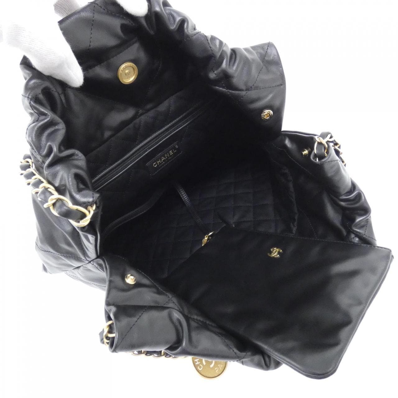 CHANEL Chanel 22 AS3261 Shoulder Bag Black - Thumbnail 9