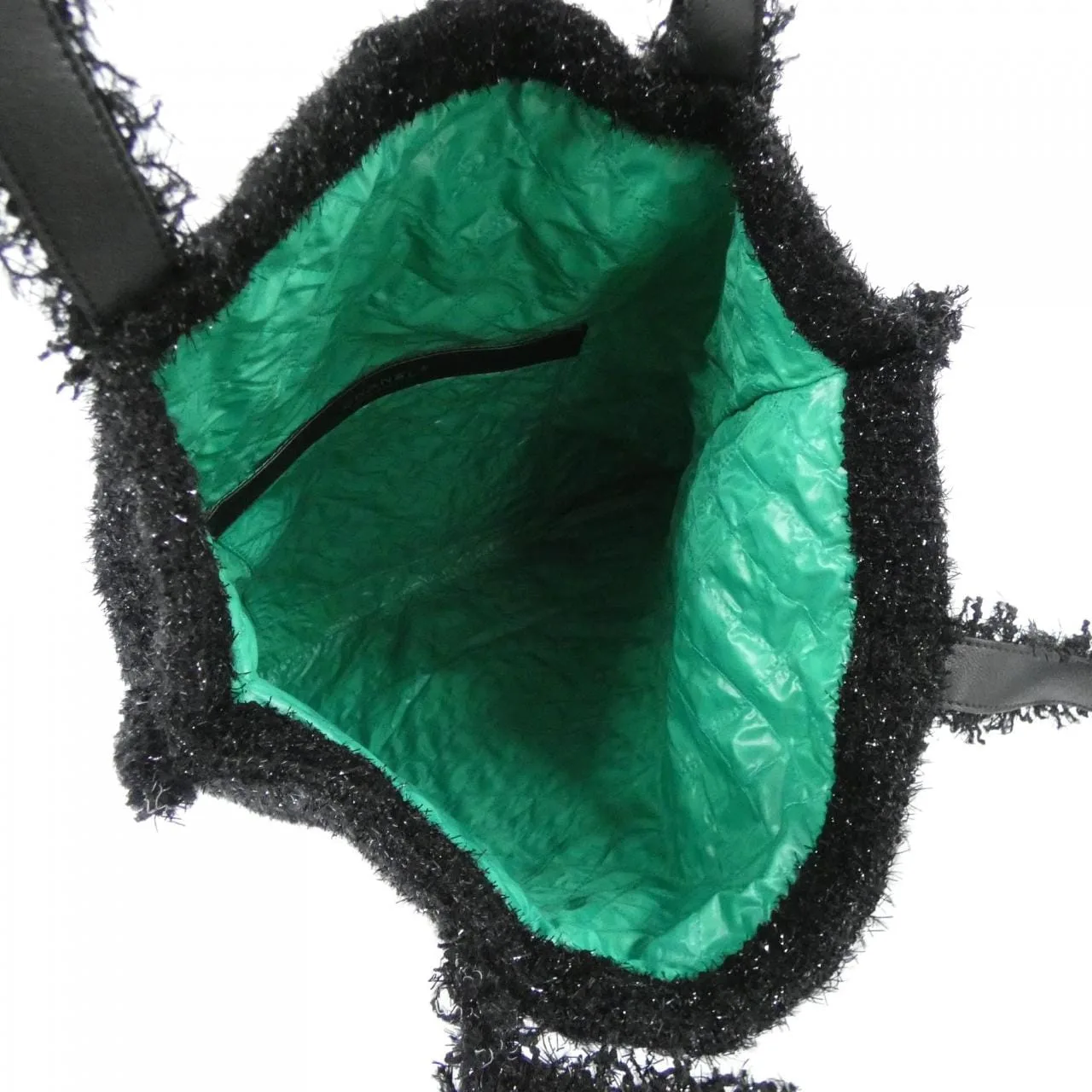 CHANEL 94646 Handbag Tweed 黑色 粗花呢 中古品A - 縮圖 7