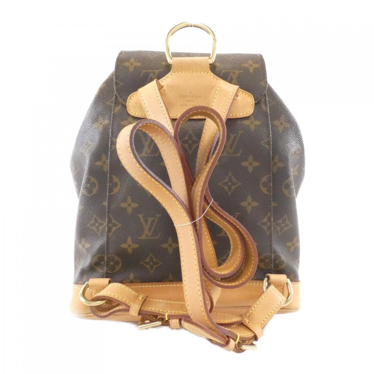 LOUIS VUITTON Montsouris M51136 Backpack Monogram 黑色 Monogram 中古品B - 縮圖 2