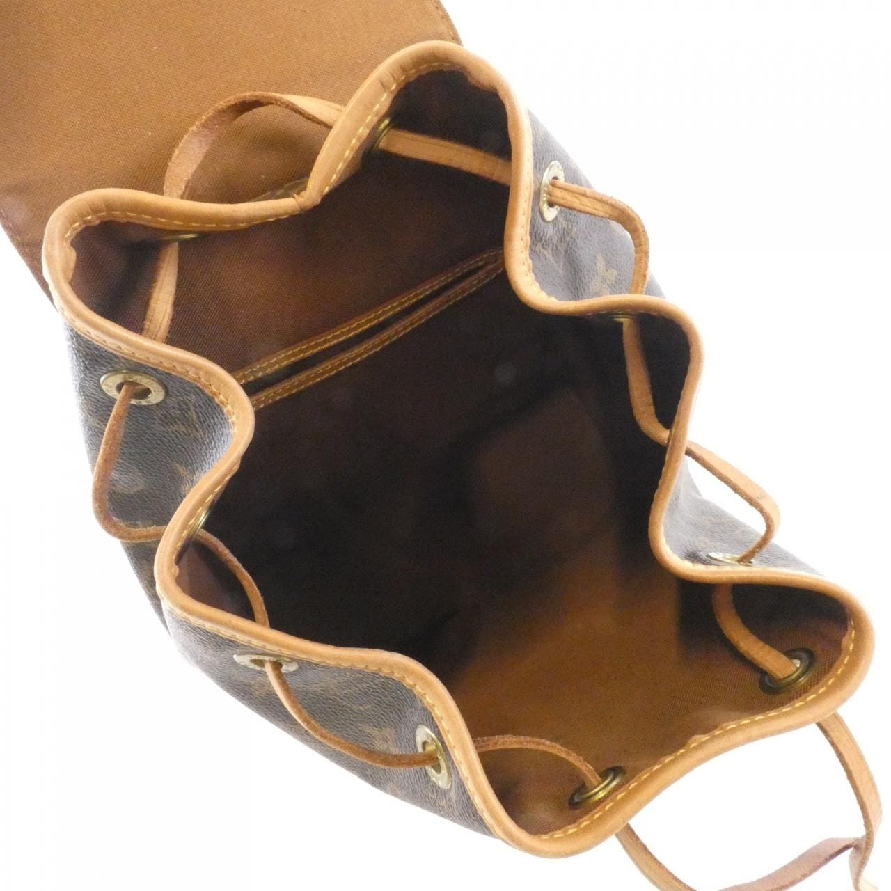 LOUIS VUITTON Montsouris M51136 Backpack Monogram 黑色 Monogram 中古品B - 縮圖 10