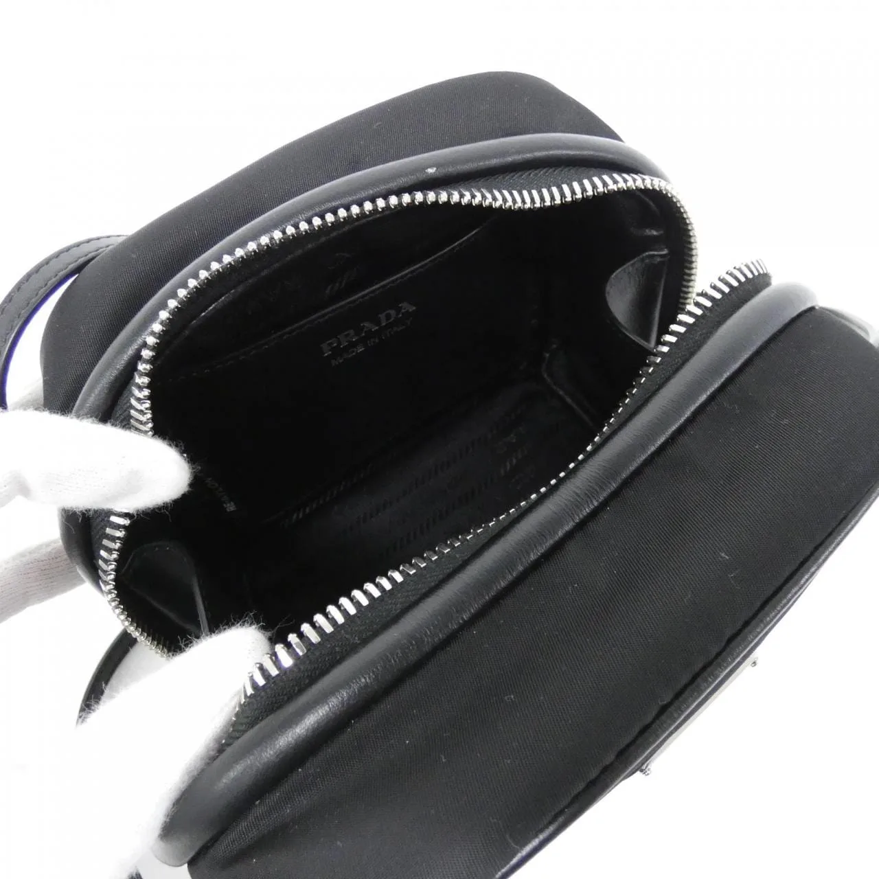 PRADA 1BC248 Handbag Nylon Black Nylon Rank A - Thumbnail 5